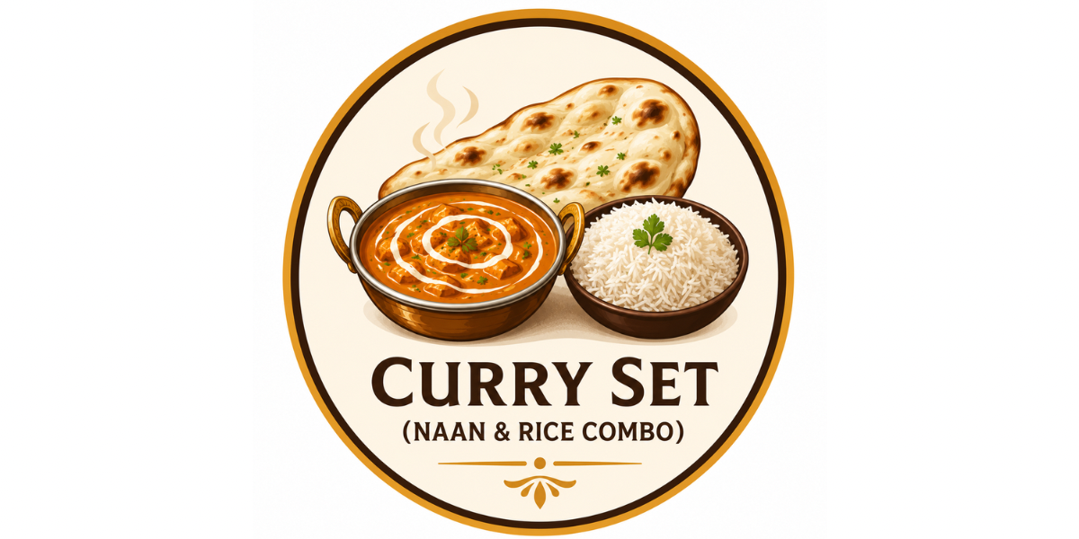 Curry Set (Naan & Rice Combo)